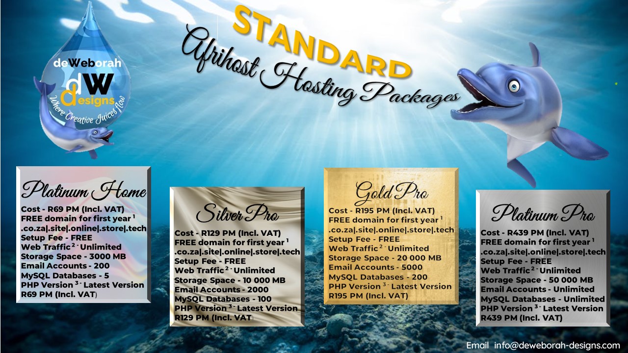 website hosting package
